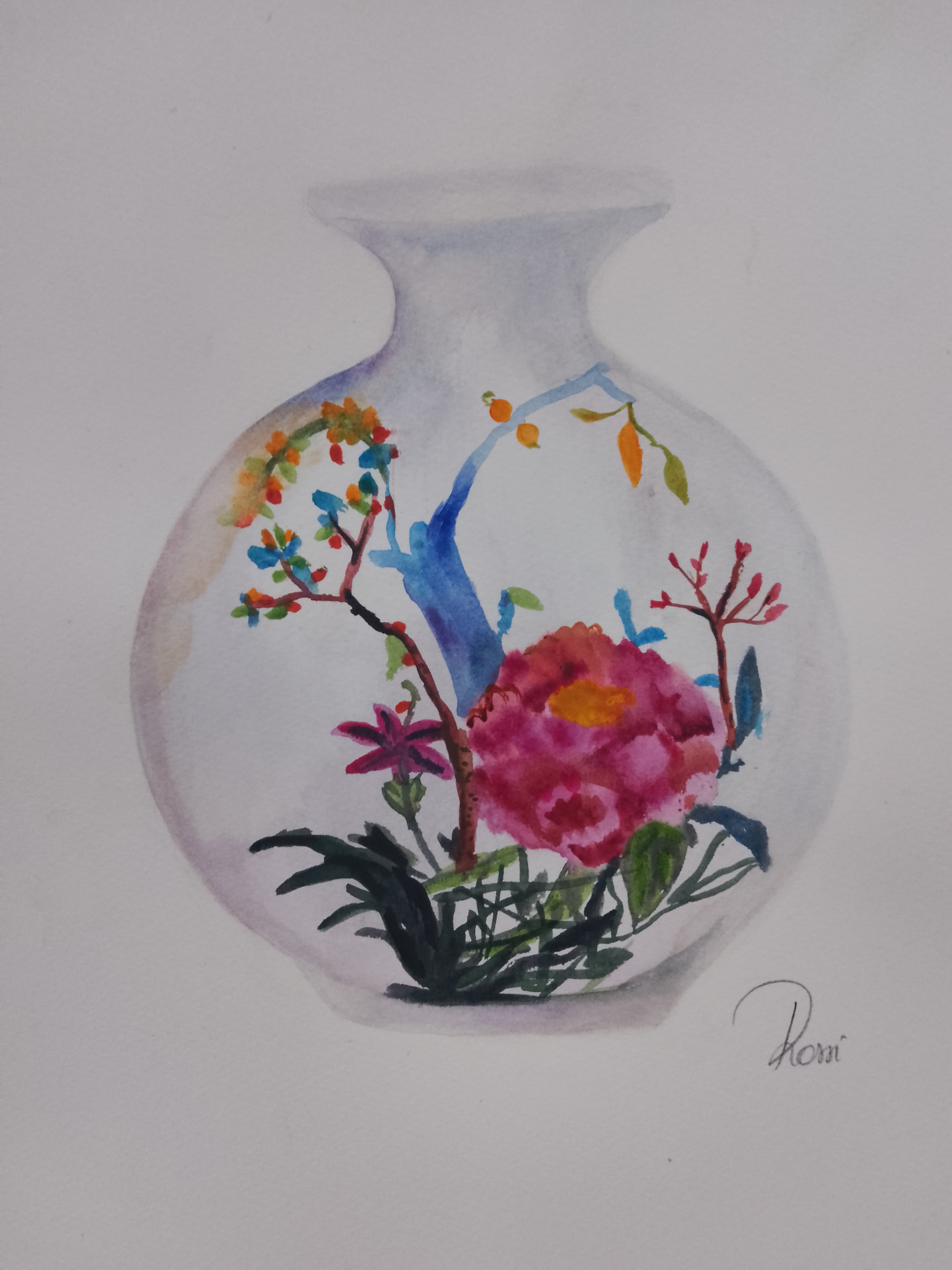 cours de peinture et d'aquarelle  belgique, atelier Marie Rossi,La Roche en Ardenne